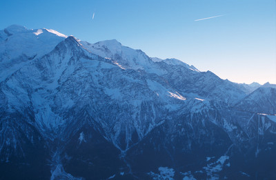 Mont Blanc, Dôme et Aiguille du Goûter, Aiguille de Bionnassay. 12/2004, par omα