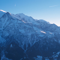 Mont Blanc, Dôme et Aiguille du Goûter, Aiguille de Bionnassay. 12/2004, par omα