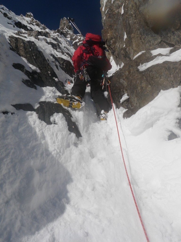 Début du passage raide
