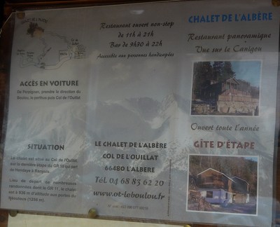 Col de l'Ouillat - Chalet de l'Albère Col de l'Ouillat - Chalet de l'Albère