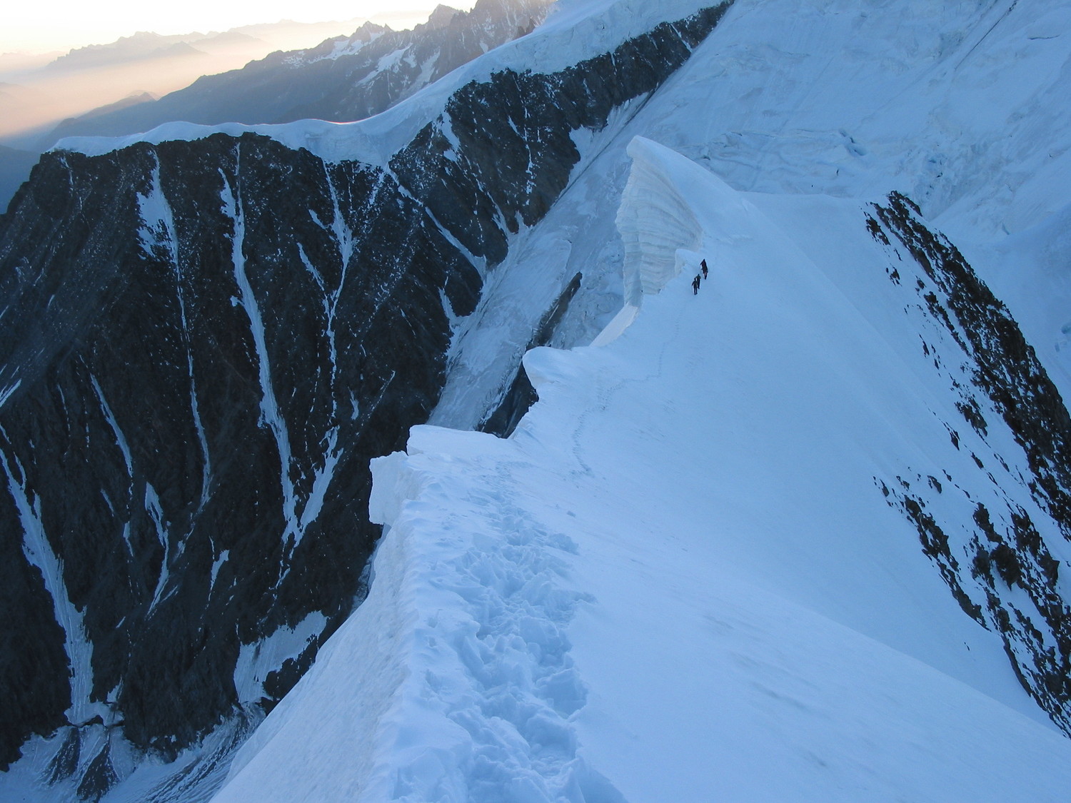 Bionnassay : sur le fil de l'arete