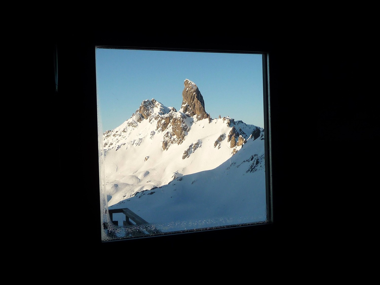 La Pierra Menta "encadrée" depuis Presset