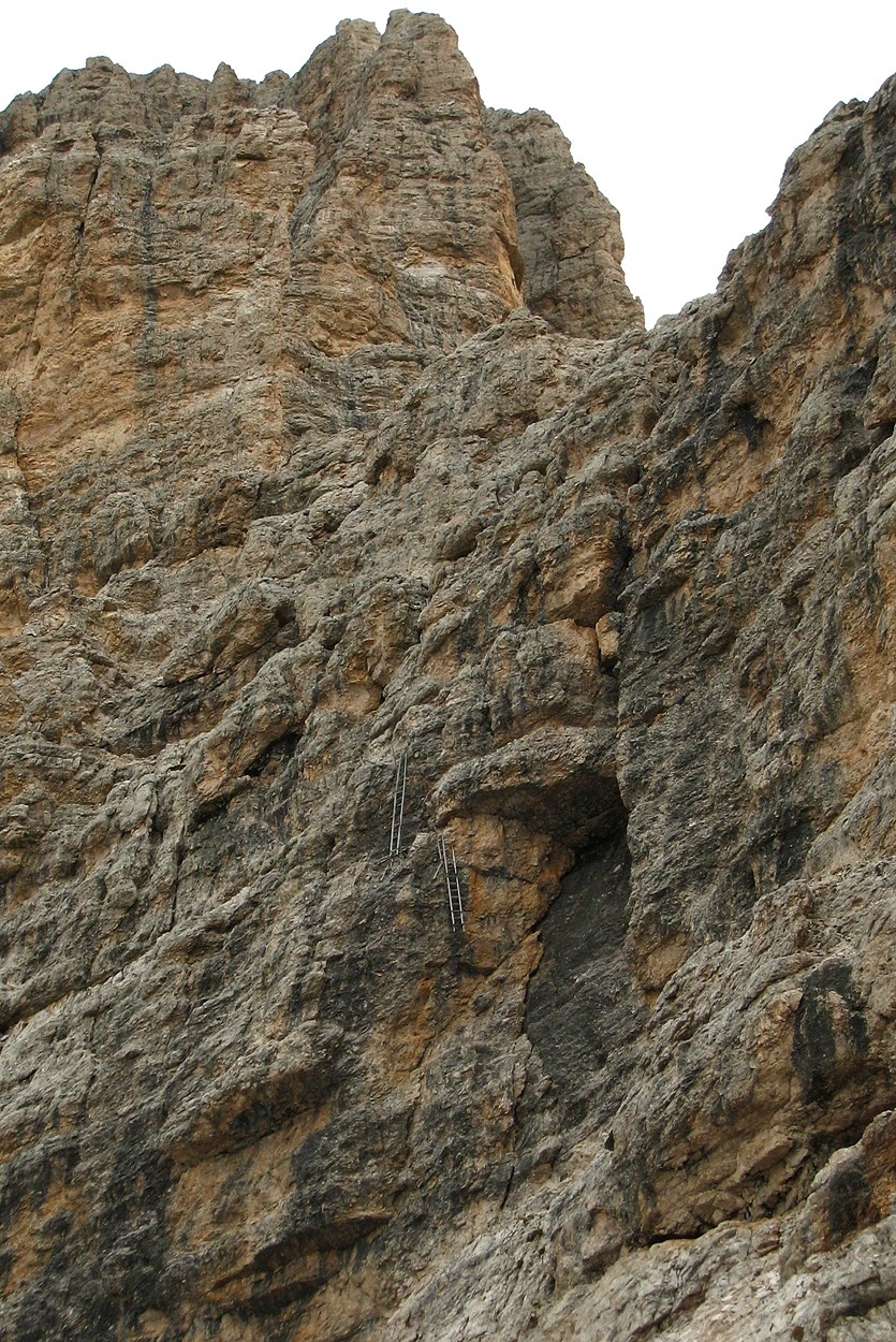 Départ de la via ferrata Tomaselli