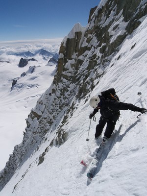 Couloir Jager, mont Blanc du Tacul. Couloir Jager, mont Blanc du Tacul.
