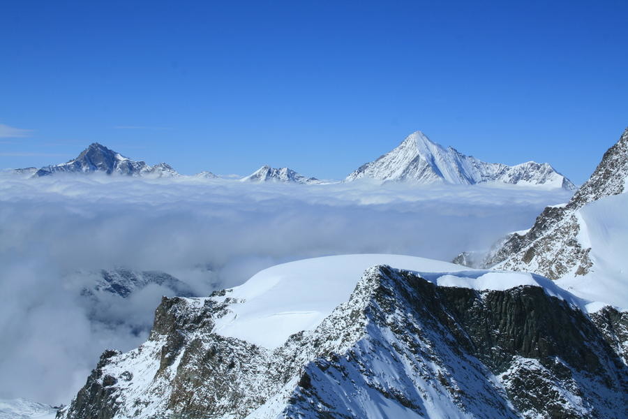 Wiesshorn depuis le col