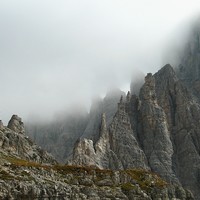 Saucisse de Francfort, arête N, sommet du Monte Paterno