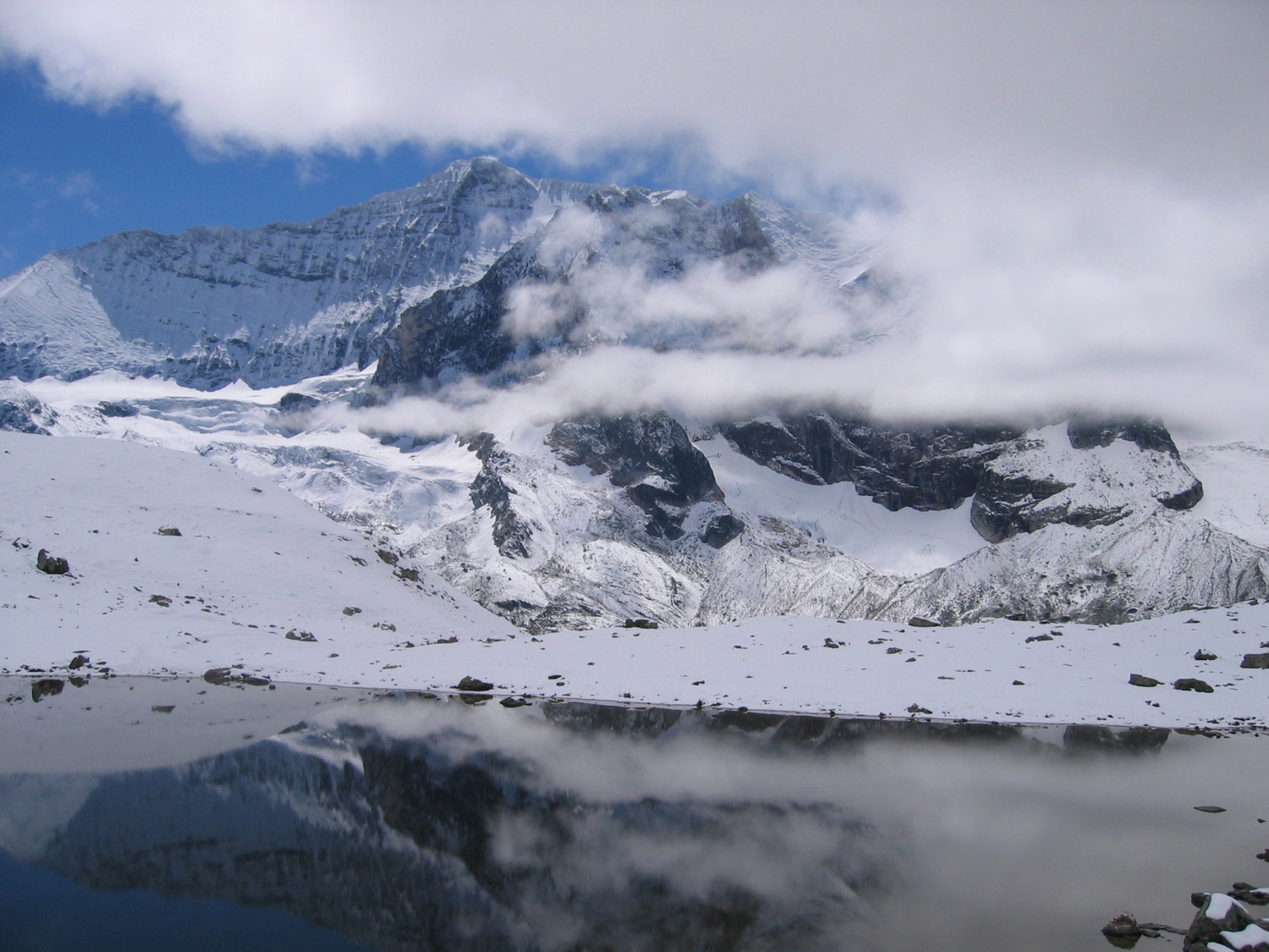 Lac des Echines et face nord de la Grande Casse
