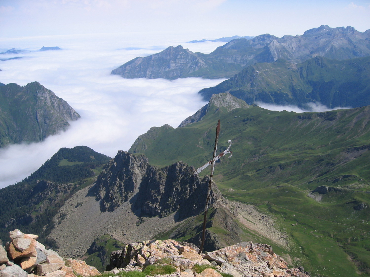 Ossau et mer de nuages