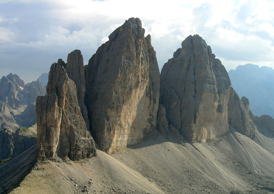 Tre Cime vues du Monte Paterno     