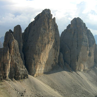 Tre Cime vues du Monte Paterno     