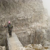 Sur le Sentiero delle Forcelle au Monte Paterno