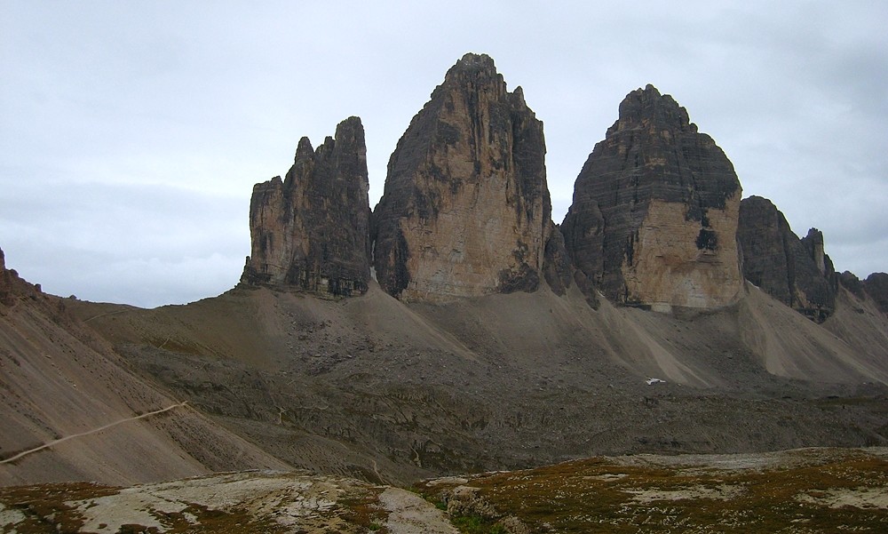 Faces N des Tre Cime depuis Locatelli