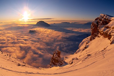 Le Pas de l'Oeille à la dent de Crolles Le Pas de l'Oeille à la dent de Crolles