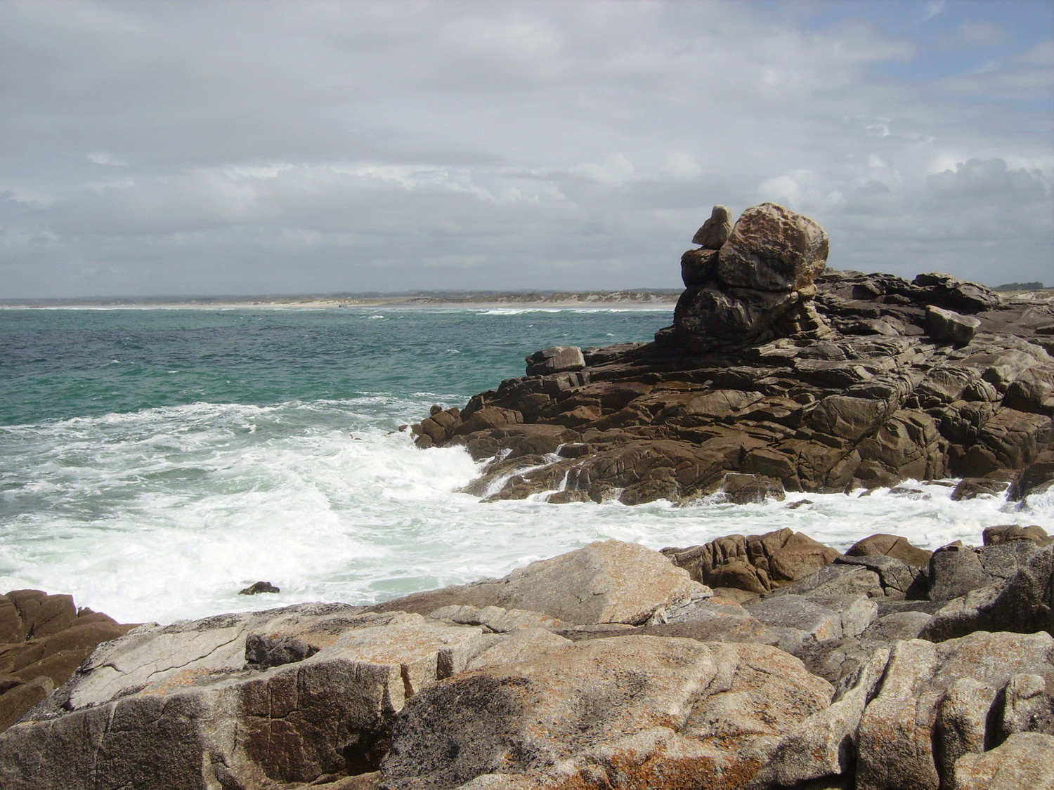 Le rocher, versant mer