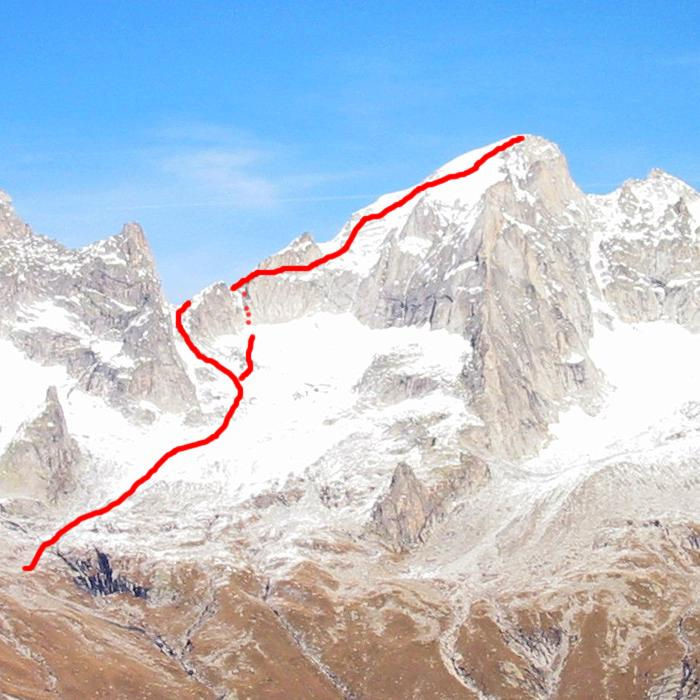 Via normale del Pizzo Cengalo