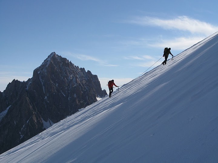Cordée (à la Petite Aiguille Verte)