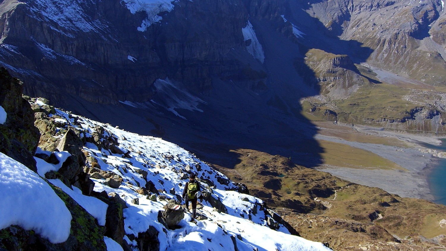 Le Luisin-descente vers le col d'Emaney
