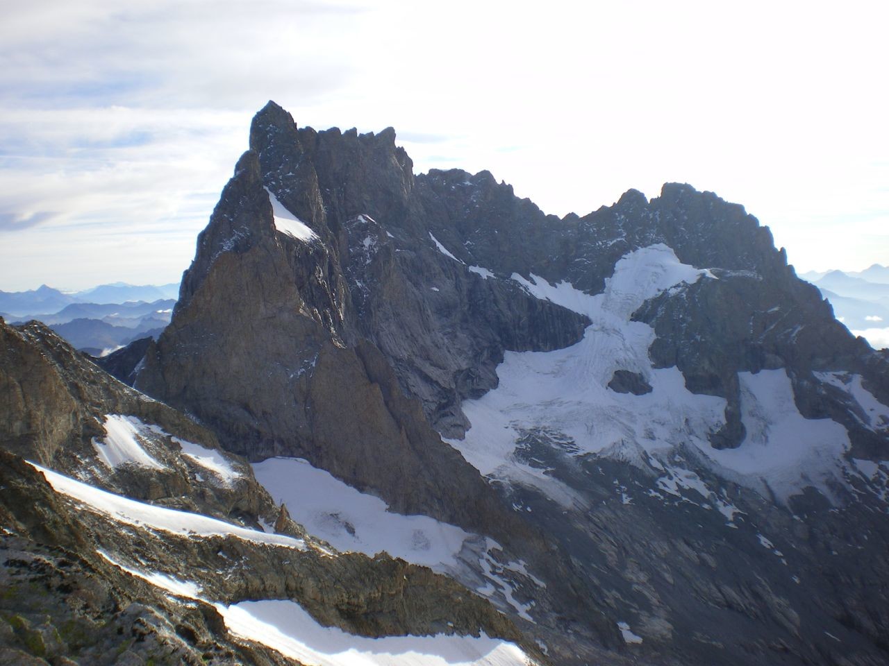 vue de La Meije du sommet du Râteau