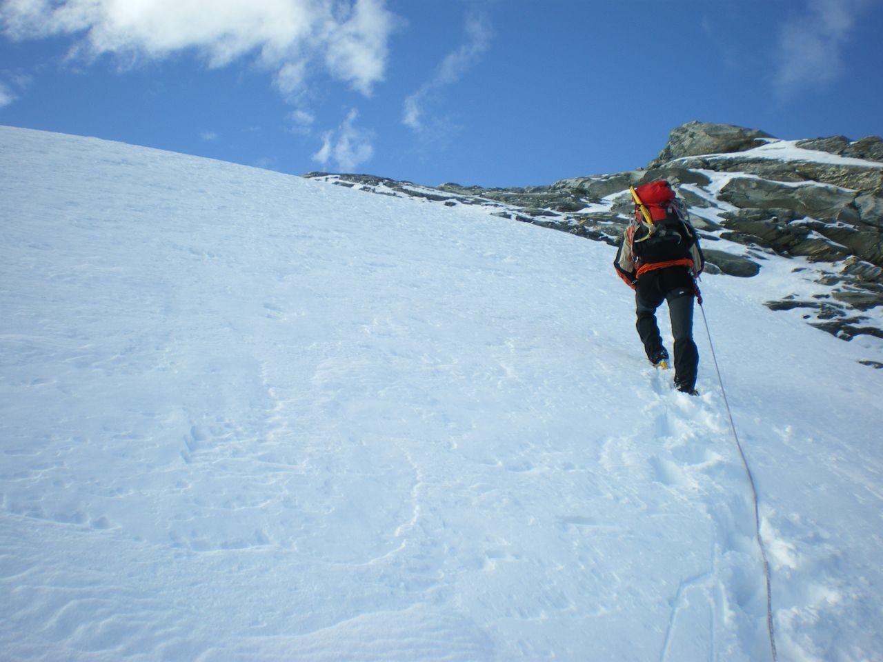 départ du glacier