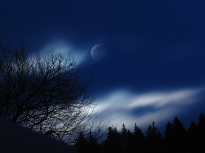 Clair de lune sur le Jura Clair de lune sur le Jura