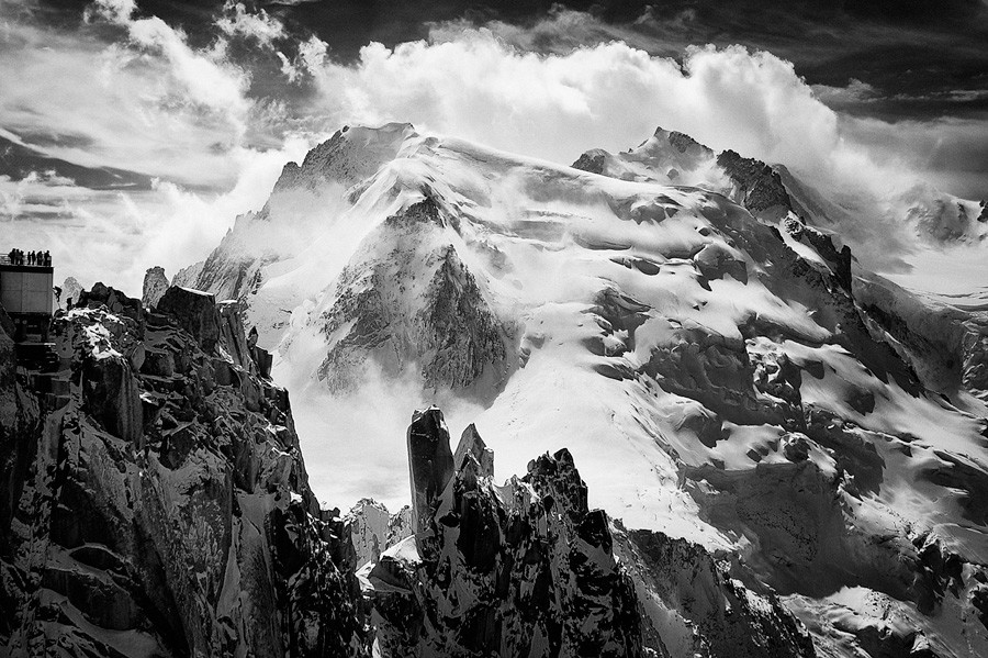 Arete des Cosmiques et Mont Blanc du Tacul