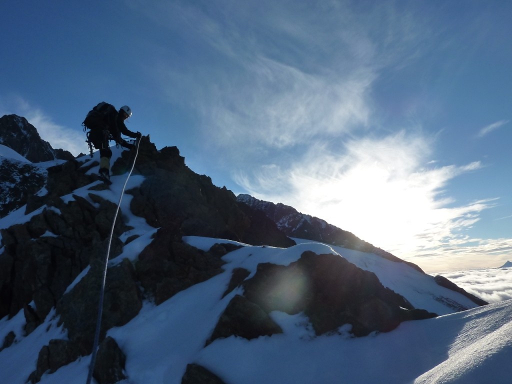 arete des lanchettes : debut de l'arete