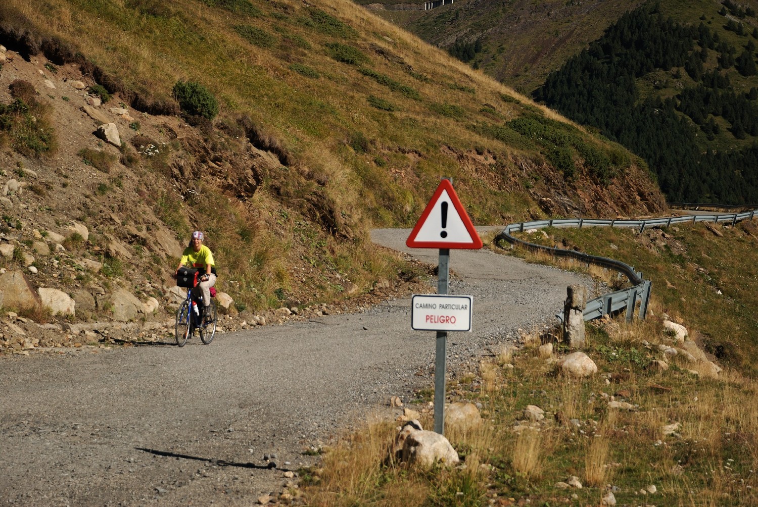 Retour à vélo à Aneto