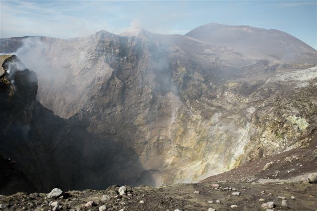 Etna. Le cratère sommital.