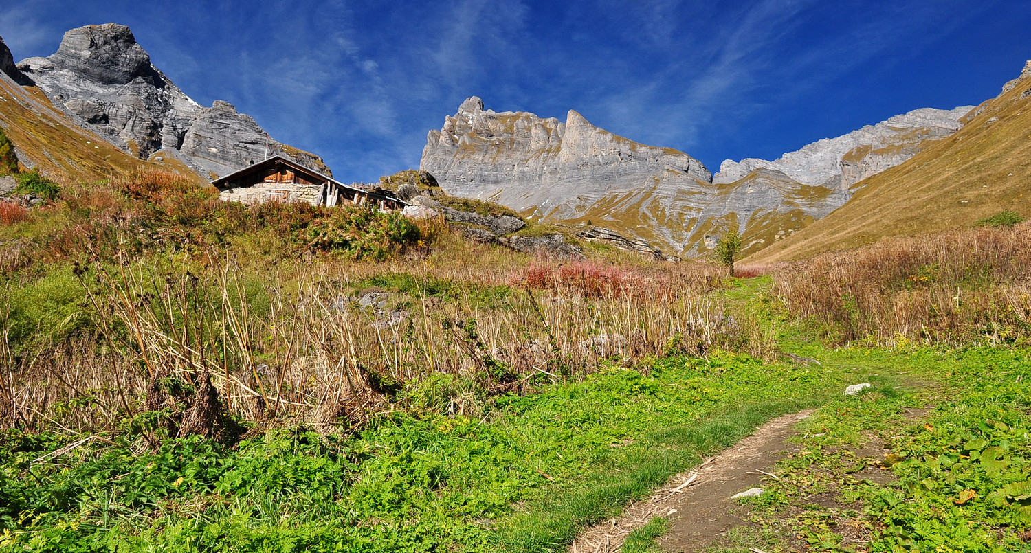 En chemin vers le Muveran