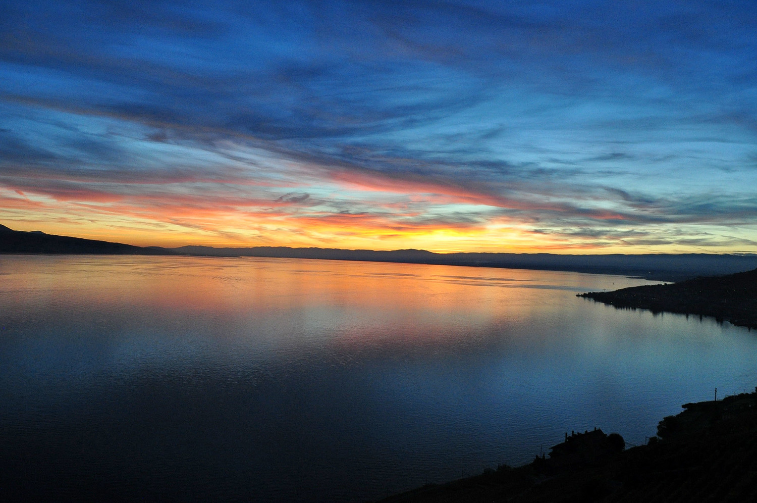Le Léman, étal du soleil ...