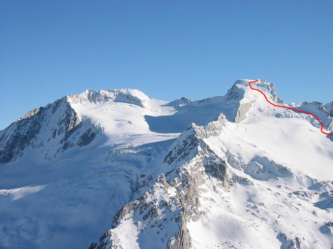 Cima di Castello via normale
