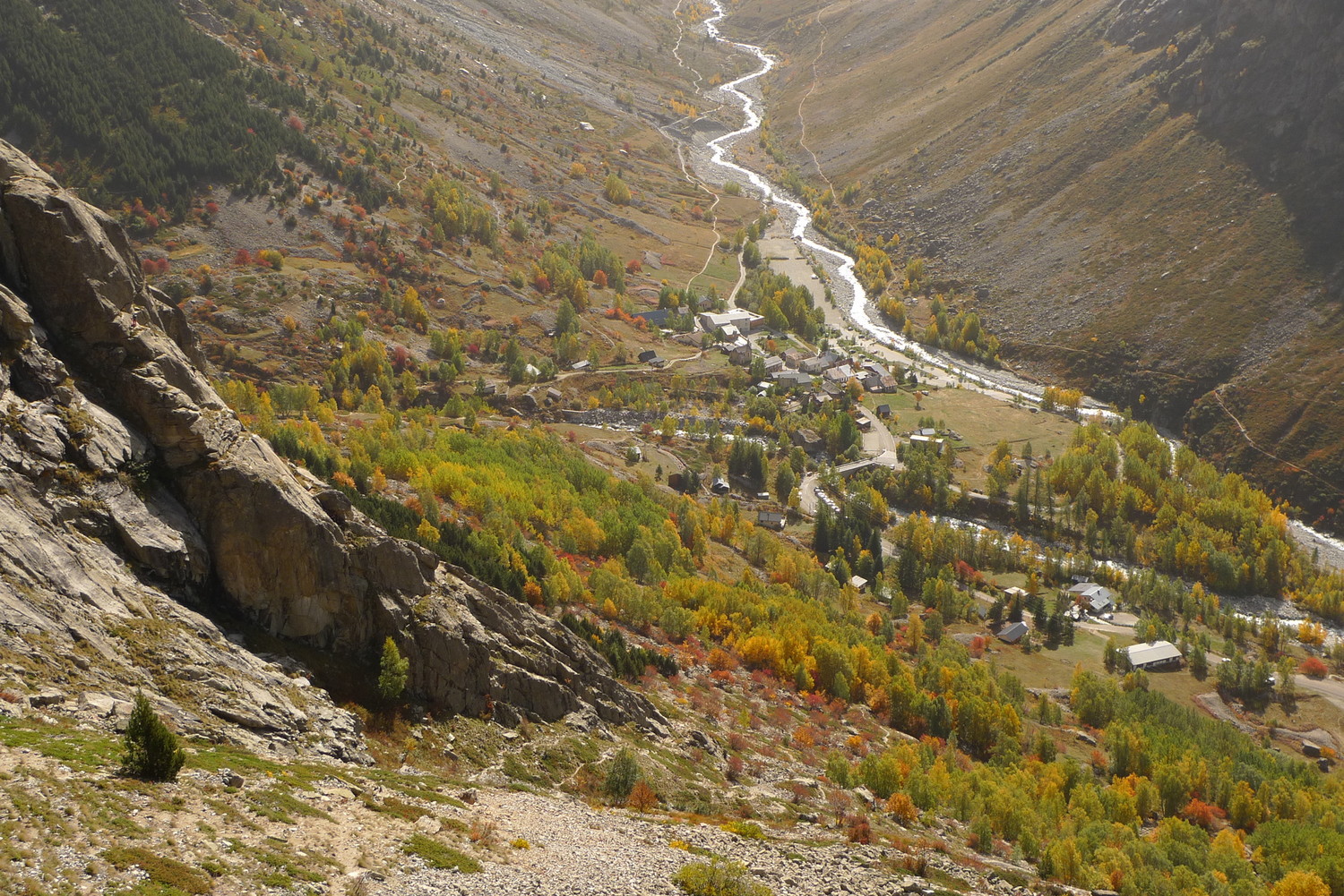 vue d'automne sur la Bérarde