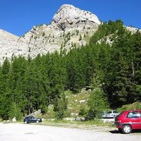 Le parking du Laus, a 40 minutes de marche du refuge