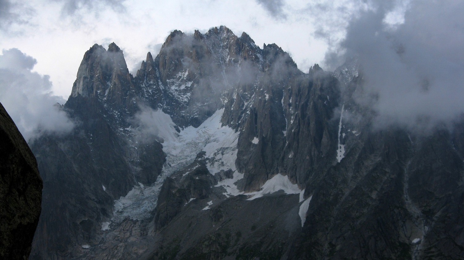 Les Drus et l'Aiguille Verte