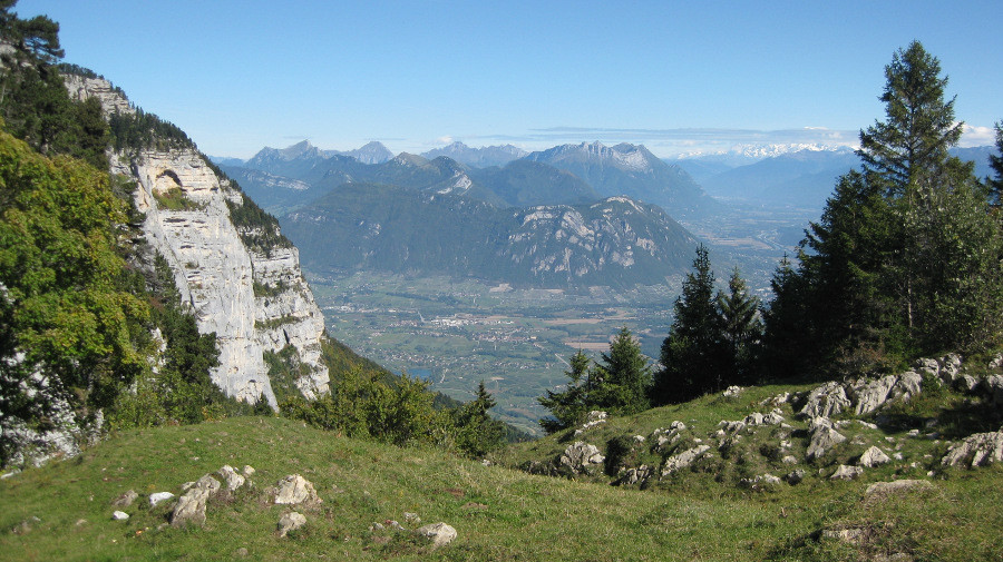 les Bauges depuis la Porte de l'Alpette