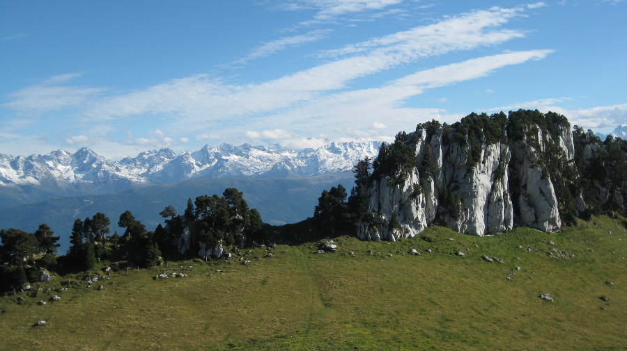 Belledonne blanchie depuis la Croix de l'Alpe