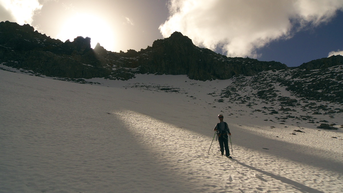 Descente sur le glacier de Celliers