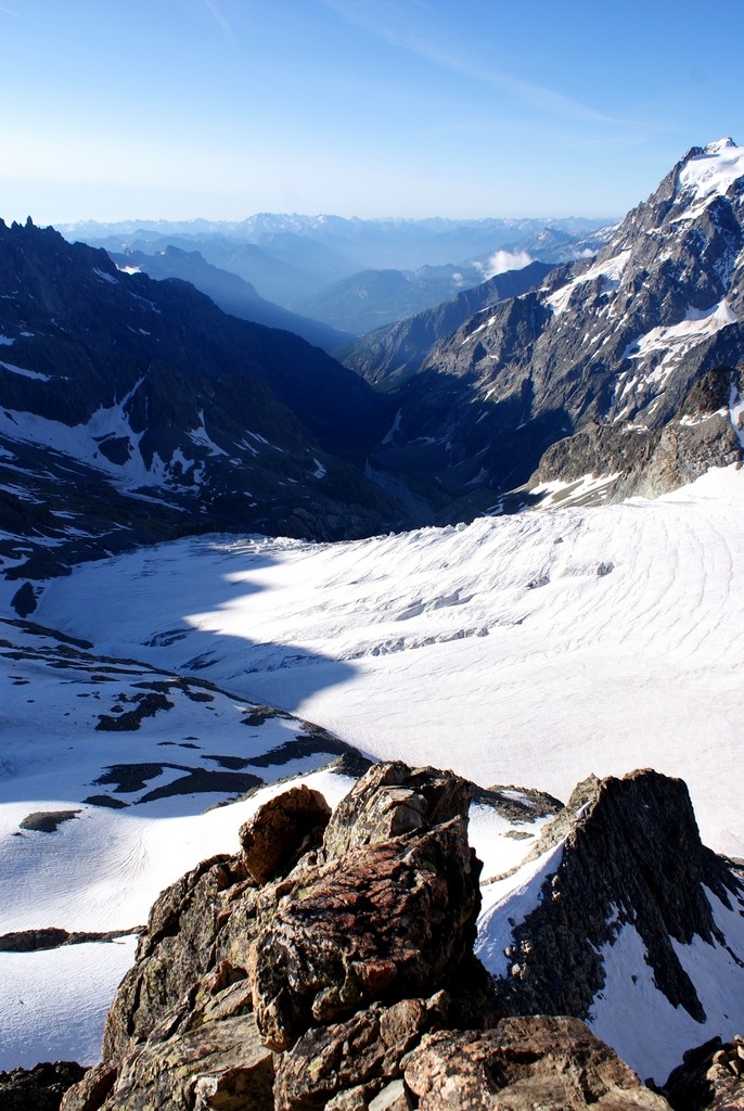Depuis l'arête Sud du Pic du Glacier Blanc