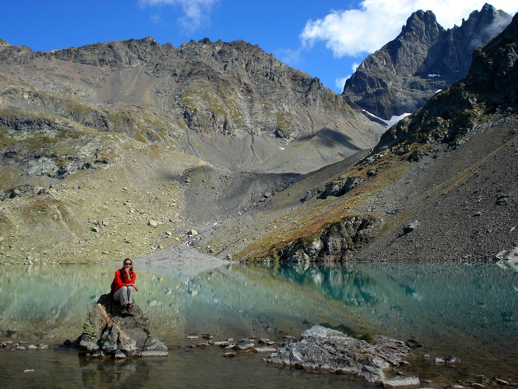 Lac Blanc, sous le Grand Pic de Belledonne