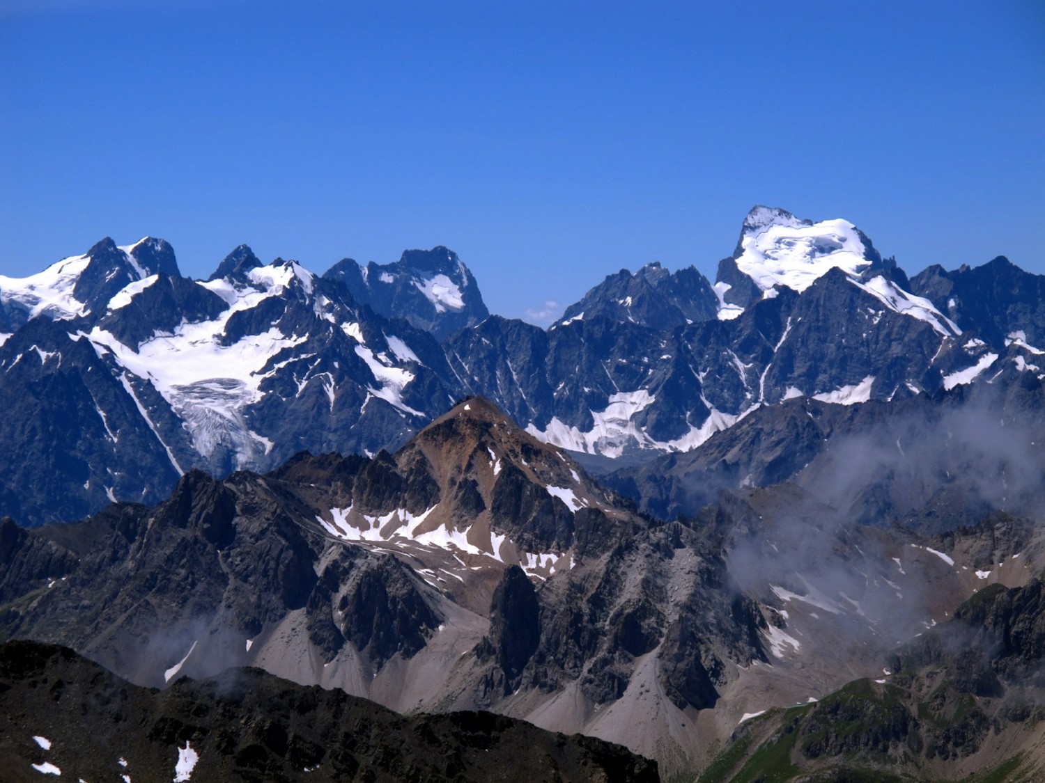 la Barre des Ecrins vu du Thabor