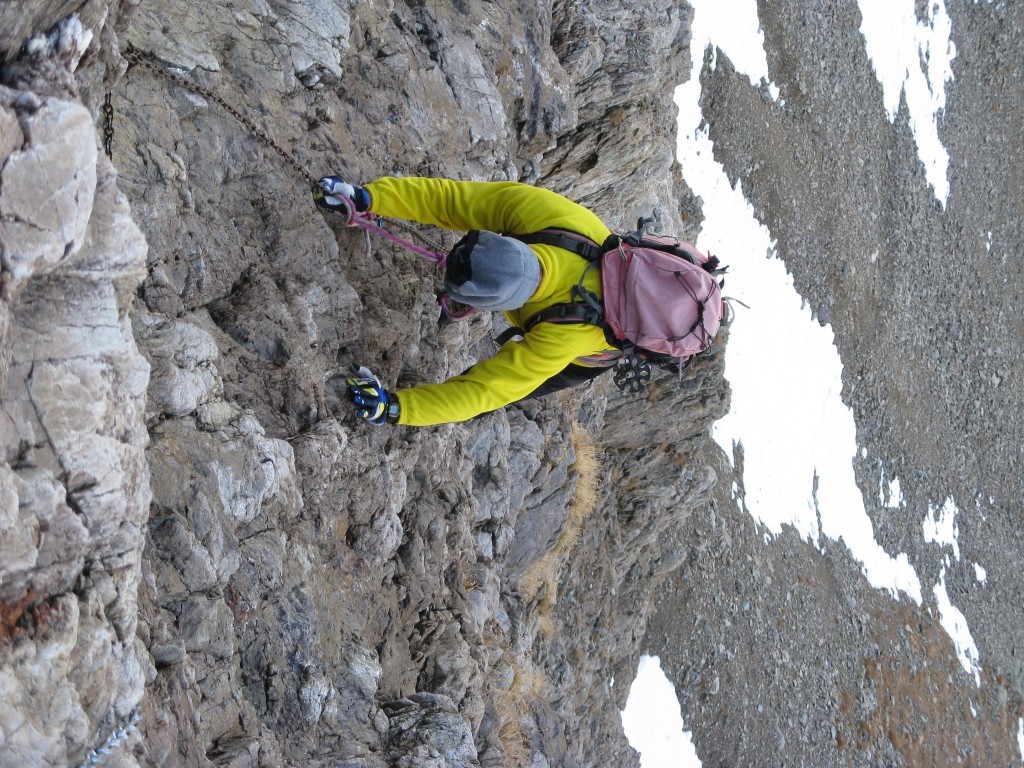 Parte bassa della ferrata.