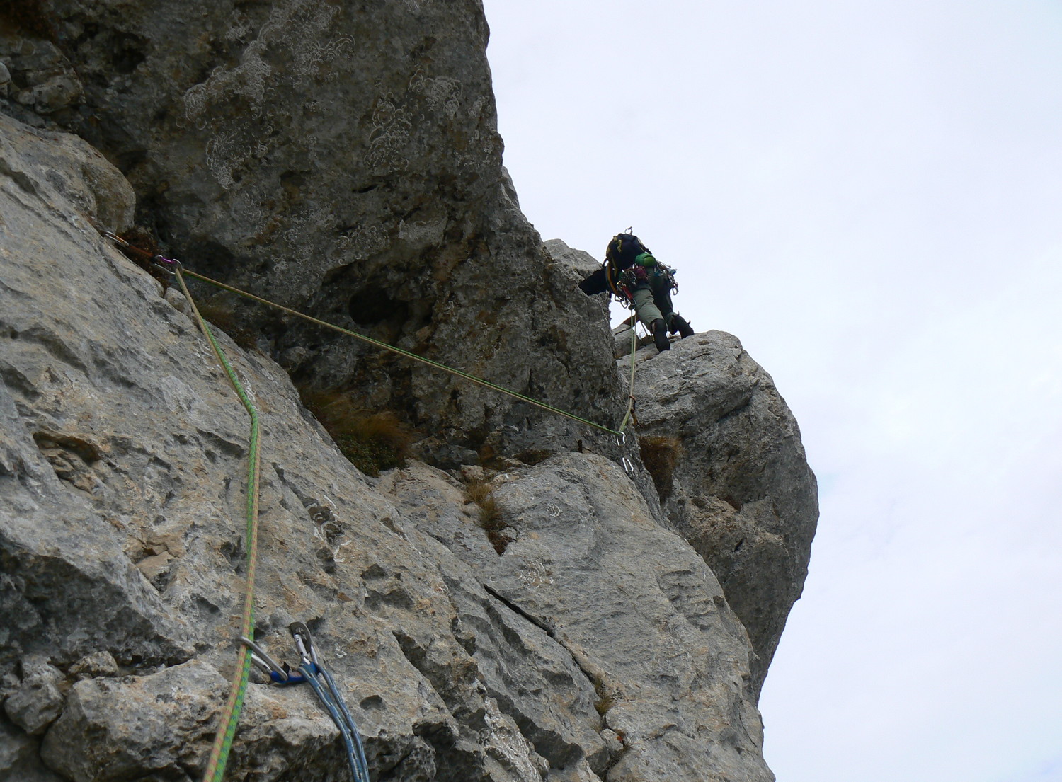 Dans L2 du pilier de Droite (Chamechaude)