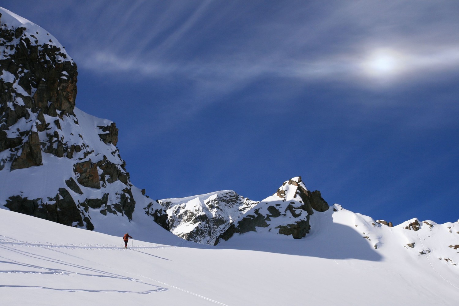 Une étoile nous guide vers le Piz Tschierva