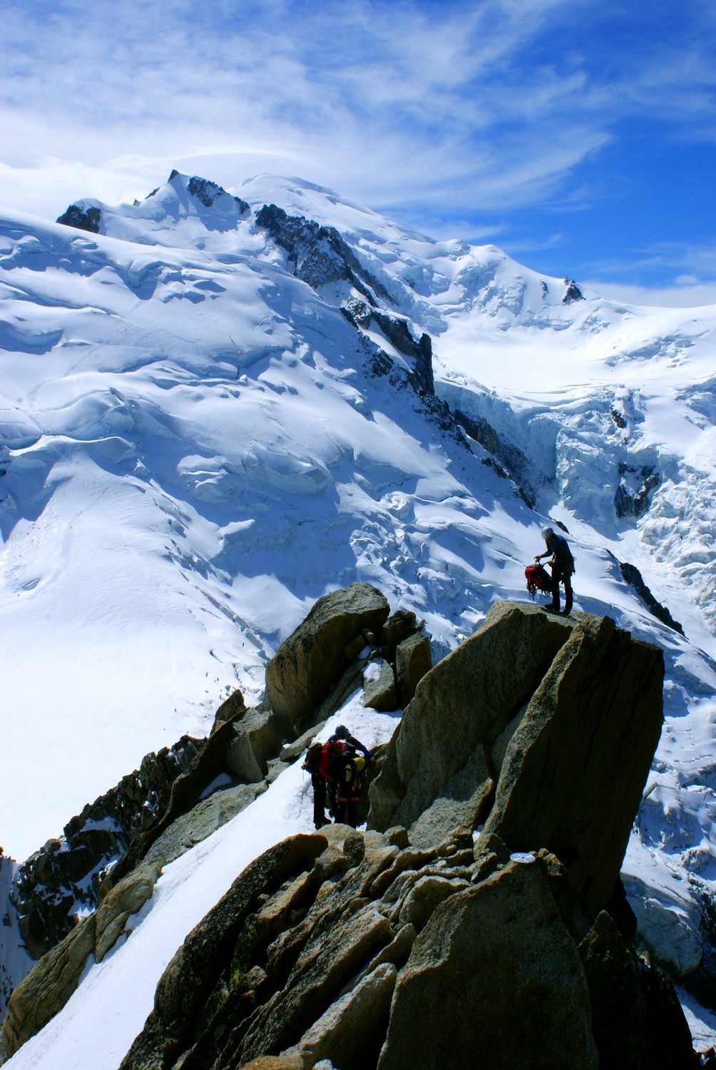 A l'arrivée de l'arête des Cosmiques...
