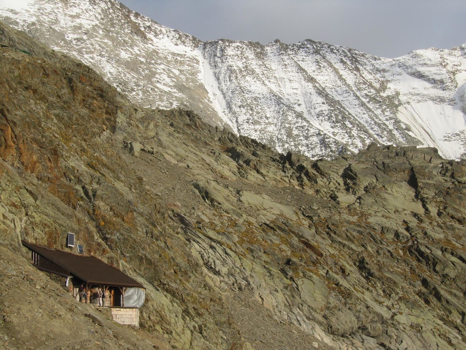 Le refuge de Plan Glacier