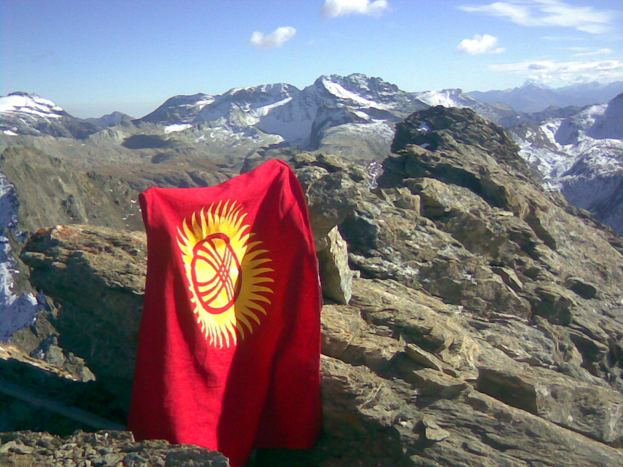 Kyrgystan on the south summit