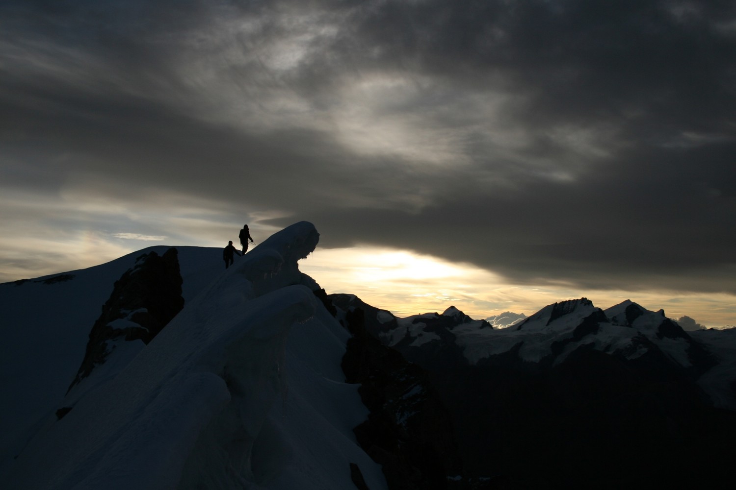 Entre la Wellenkuppe et l'Ober Gabelhorn