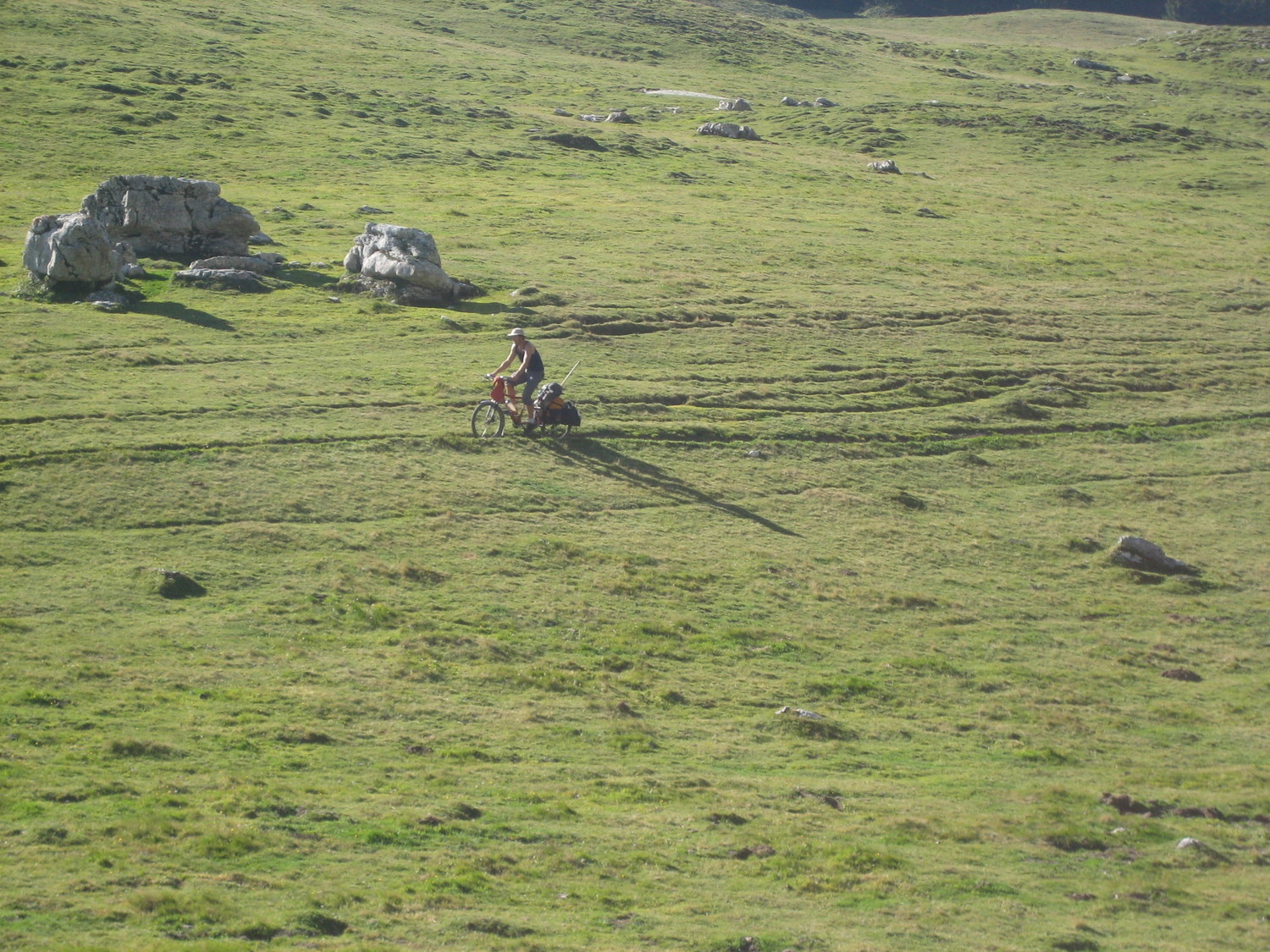 Vélo sur le plateau de l'Alpette