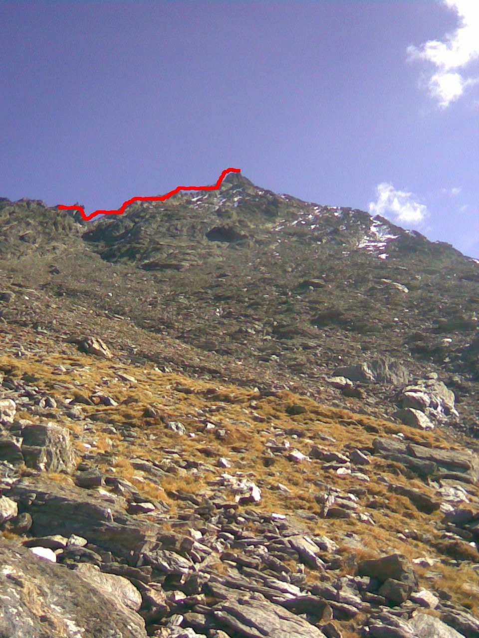 Approche de l'arête Nord