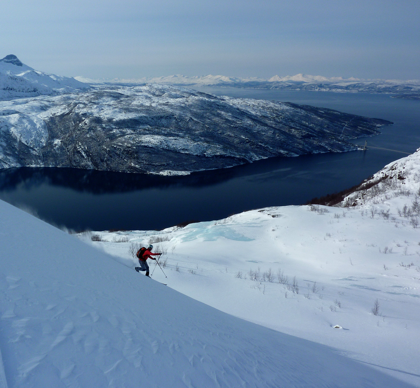 Au dessus du fjord de Skjomen
